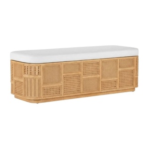 Handcrafted Rattan Bench Children Furniture Nursery Room Storage <b>Box</b> Best Quality Factory Price Wholesale Hot Sale Design - Product Image 1