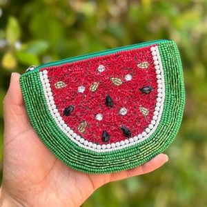 Pochette à monnaie perlée élégante faite à la main, avec broderie 'a Little Bossy', accessoire d'Inde pour sacs fourre-tout promotionnels - Product Image 2