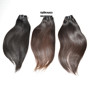 Cabello Indio Virgen Sin Procesar, Extensiones de Cabello Humano Remy, Cabello Virgen al Por Mayor con Cutícula Alineada, Mechones de Cabello Humano Liso - Product Image 5