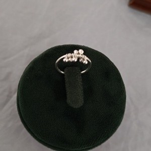 Bague en argent fin avec perles, élégante, minimaliste, moderne, pour femme, à porter au quotidien, idéale pour les fêtes, cadeau, bijoux - Product Image 5