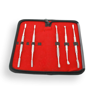 Kit de 5 Limas para Huesos, Instrumentos Veterinarios, Quirúrgicos y Dentales, Juego de Herramientas de Acero Inoxidable para Dar Forma y Contornear Huesos - Product Image 1