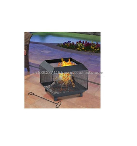 Bol de foyer en fer robuste pour l'extérieur avec un design rustique pour les soirées de feu de joie dans le jardin et le patio. - Product Image 4