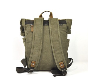 Mochila de Lona y Cuero Estilo Outdoor para Viajes, Bolsa para Portátil, Venta al Por Mayor, Proveedor Directo OEM LCB-0096 - Product Image 6