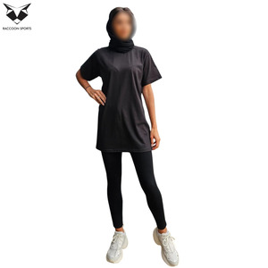 T-shirt pour femmes musulmanes, coupe régulière, style décontracté, tissu doux, respirant, écologique, manches courtes, style tendance pour tous les jours - Product Image 2