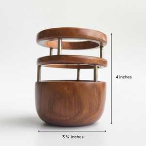 Porte-stylo en bois fait main, rond, moderne, pour la décoration de table, par Universal Overseas INDIA - Product Image 6