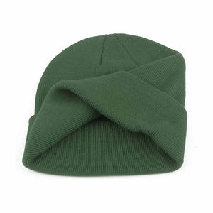 Fashion Wholesale Custom Embossed Jacquard Breathable <b>Waterproof</b> <b>Beanie</b> Hats with Button Winter Knit Cap for Unisex Adults - Product Image 3