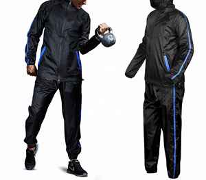 Combinaisons de sport en spandex personnalisables en gros pour hommes et femmes, amincissantes, séchage rapide, taille élastique - Product Image 2