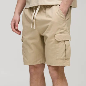 Pantalones Cortos Cargo Sólidos para Hombre 2026 de Alta Calidad, Talla Grande, Doble Rodilla, Transpirables, Ecológicos, de Lona, para Gimnasio, Correr, de Secado Rápido - Product Image 2