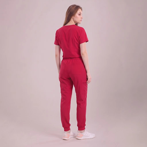 New Style Custom LOGO <b>Scrubs</b> Sets Uniforms for Nurse Slim Fit V-Neck <b>Scrub</b> <b>Tops</b> Hospital Medical <b>Scrub</b> Jogger Pants Manufacturer - Product Image 5