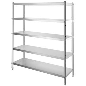 Scaffale da Garage a 5 Ripiani in Acciaio Inossidabile Resistente 70.9 X 17.7 X 70.9 Pollici - Product Image 1