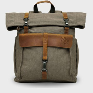 Mochila de Lona y Cuero para Viajes, Portátil, de Alta Calidad, Proveedor Mayorista OEM, Fábrica LCB-0046 - Product Image 3