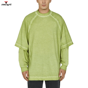 Camiseta de Hombre de Algodón 100% con Logotipo Personalizado, Tejida, de Corte Holgado, Estampada, de Alta Calidad, a Precio Económico - Product Image 2