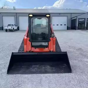 Mini-chargeuse frontale Kubota sur chenilles, chargeuse frontale 4 roues avec moteur et boîte de vitesses, mini-chargeuse frontale Kubota sur chenilles - Product Image 5