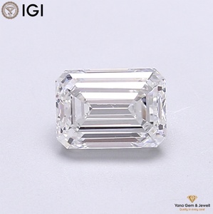 เพชรคุณภาพสูงทรงเอเมอรัลด์ ผลิตด้วยวิธี CVD พร้อมใบรับรอง IGI น้ำหนัก 1.00 กะรัต สี E ความสะอาดระดับ VVS1 เหมาะสำหรับแหวนแต่งงาน - Product Image 1