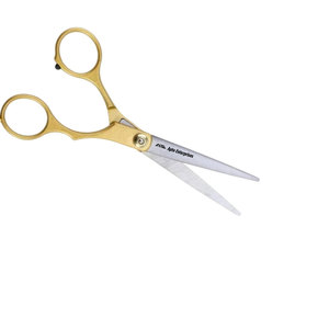 Ensemble professionnel de ciseaux de barbier en acier inoxydable doré de 6,0 pouces, ensemble de 2 ciseaux de coupe et d'éclaircissement pour la coiffure - Product Image 4