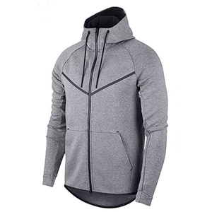 Ensemble de survêtement pour homme tendance, streetwear, uni, veste zippée assortie à un pantalon, 100% coton, coupe classique, hiver, séchage rapide - Product Image 5