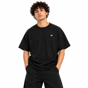 Wholesale <b>Men's</b> Black Streetwear T-<b>Shirt</b> Relaxed Fit Crew Neck Short Sleeve <b>men's</b> <b>shirts</b> Bold Back Print Tee DTG Custom Artwork - Product Image 2