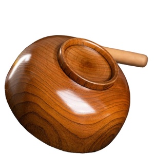 Ensaladera de Madera de Acacia 100% BURAQ HANDICRAFT de Primera Calidad, Diseño Ecológico y Atractivo, Hecha a Mano para Uso en el Hogar, Hoteles y Restaurantes - Product Image 3
