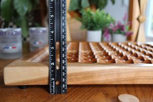 Jeu de société de stratégie en bois fait main de qualité supérieure, ensemble de jeu de dames à grille alvéolée, jeu de solitaire et de carrom de luxe personnalisé pour les réunions de famille - Product Image 2