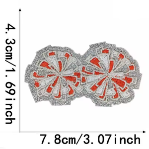 Dernier design, patch brodé fait main couleur unie, thermocollant ou à coudre, badge personnalisé pour vêtements, logo uniforme, patch décoratif en chenille - Product Image 4