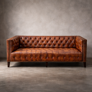Sofá Chesterfield de Lujo de 3 Plazas Diseñado para Hogares Elegantes con Tapicería Suave y Artesanía para Comodidad Diaria - Product Image 1