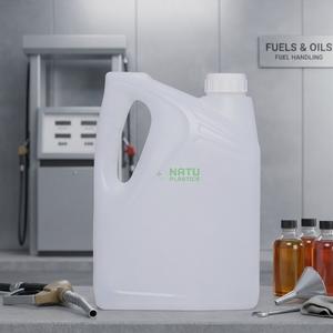 Bidón de Plástico HDPE Blanco de 4L, Resistente y Personalizado, con Tapa de Rosca, para Detergente, Productos de Limpieza, Aceite de Motor - Product Image 1