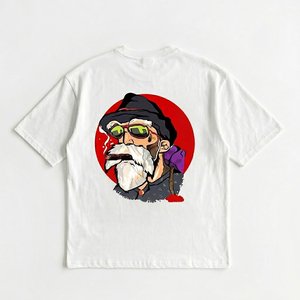 Camisetas de Hombre de Alta Demanda, Estampadas y Lisas, 100% Algodón, Estilo Urbano, Manga Corta, Holgadas, de Secado Rápido, Transpirables, con Hombros Caídos - Product Image 1