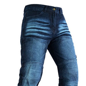 Jeans de Mezclilla para Hombre, Lavado a la Piedra, Corte Recto, Cintura Media, Cierre de Botones, Estilo Casual Otoñal, 100% Algodón, Tejido Transpirable - Product Image 2