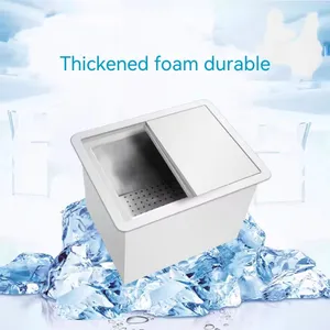 Commercial Hotel Restaurant Supplies Stainless Steel Customized Cocktail Ice bin table