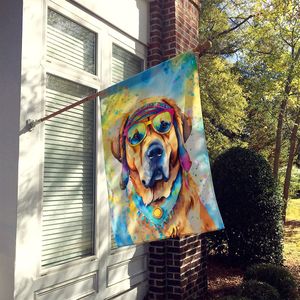 Mastiff Hippie bandera grande para porche manga poste decorativo patio Banner ilustraciones pared colgante poliéster Multicolor tamaño de la casa - Product Image 2