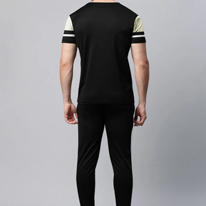 Diseña tu propio logo, ropa informal para hombre, conjunto deportivo de verano de alta calidad, 100% algodón, conjunto de 2 piezas, camiseta y pantalón. - Product Image 2