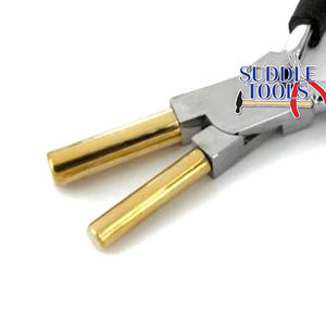 Pince à becs ronds en laiton pour la fabrication de mandrins, la bouclage de fil, le façonnage de corps de bijoux et la fabrication de bijoux - Product Image 3