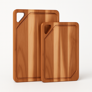Solid Acacia Cutting Board <b>Kitchen</b> Wooden Chopping Board with Juice Groove Durable Food Safe - Product Image 5