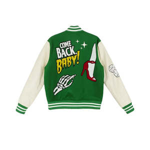 Chaqueta Varsity de Invierno Personalizada para Hombre, Camuflaje, Transpirable, con Recubrimiento OEM, Chaqueta de Béisbol con Letras del Equipo - Product Image 2