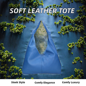 Sac à main en cuir souple personnalisé pour femme, grande capacité, sac hobo, fermeture éclair, portable, design minimaliste, sac à bandoulière, sac fourre-tout 14 - Product Image 3