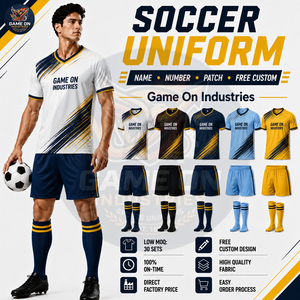 Conjunto de Camiseta, Pantalones Cortos y Calcetines de Fútbol Personalizados, Cuello en V, Ropa de Entrenamiento Ligera, Venta al Por Mayor - Product Image 2