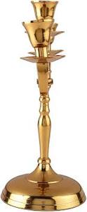 Brass Candle Stand for Home Decor Antique Finish Decorative Candle Holder for <b>Dining</b> <b>Table</b> Living Room Festive Decoration - Product Image 4