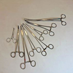 Surginexa Juego de 8 Pinzas Arteriales Miltex de Alta Calidad Reutilizables Clase I para Cirugía General - Product Image 3