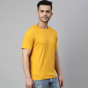 T-shirts pour hommes de couleur unie, vêtements d'été, t-shirts à manches courtes, coupe décontractée, col rond, t-shirt pour hommes - Product Image 5