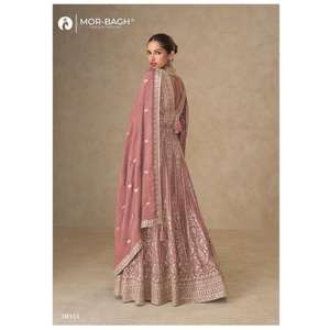 ชุดเดรสอานาร์กาลีแบบอัชรวาด มอร์ บาห์ จานากี พร้อมงานปักเลื่อมสุดหรูหรา ชุดอินเดียแบบดั้งเดิมสำหรับโอกาสพิเศษ - Product Image 4