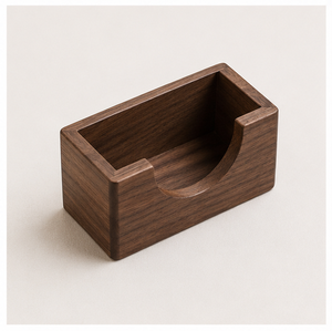 Wholesale Luxury Black Walnut Wood <b>Coasters</b> Set Of 6 with Holder Eco-Friendly Heat Resistant Round Wooden <b>Drink</b> Mats <b>For</b> Coffee - Product Image 4