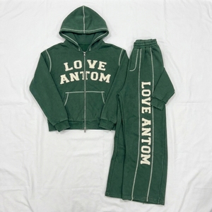 Conjunto deportivo personalizado para hombre, chándal ajustado con capucha y cremallera, pantalones jogger, ropa deportiva para gimnasio, sudadera, trajes para correr, ropa atlética. - Product Image 5