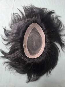 Taz High Quality Remy Indian Water Wave <b>Wig</b> <b>Men</b> Soft Monofilament Base Toupee System Made Bangladesh Loose Deep Kinky Straight - Product Image 5