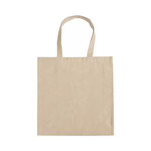 Sac fourre-tout plat en toile de coton couleur naturelle avec poignée en tissu, personnalisable avec logo, vente en gros, promotionnel, pour le shopping - Product Image 1