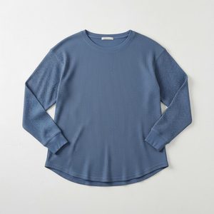 Camiseta personalizada OEM de 220g con impresión, color borgoña, algodón orgánico, manga larga, oversize, para hombre y mujer - Product Image 4