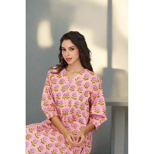 Ensemble de 2 kurtas roses pour femmes - Product Image 5