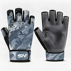Meilleurs gants de fitness pour hommes, impression par sublimation, demi-doigts, prix de gros abordable, service OEM - Product Image 2