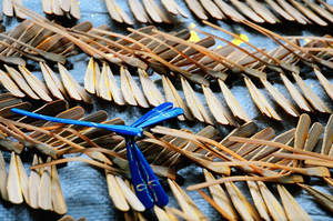 Sculpture d'art en bois de libellule en bois biologique - Product Image 6