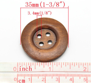 Vintage Sweater Handmade Wooden Sewing <b>Buttons</b> for Shirt Flat 2 Holes 4 Holes Wooden <b>Buttons</b> Clothing Wood <b>Buttons</b> for Crafts - Product Image 5
