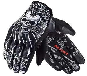 ถุงมือขี่มอเตอร์ไซค์สีดำ KEVEN IMPEX แบบครึ่งนิ้ว ระบายอากาศได้ดี กันลื่น รองรับหน้าจอสัมผัส ผลิตจากโพลีเอสเตอร์/ผ้าฝ้าย พร้อมแถบตีนตุ๊กแก - Product Image 1